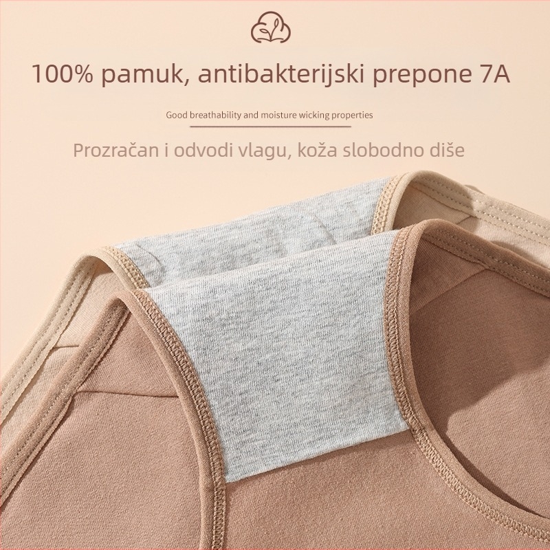 Maillard Cross-Border donje rublje za žene, visoki struk, velika veličina, jednobojno, udobno, prozračno pamučno donje rublje za kožu, ženske gaćice