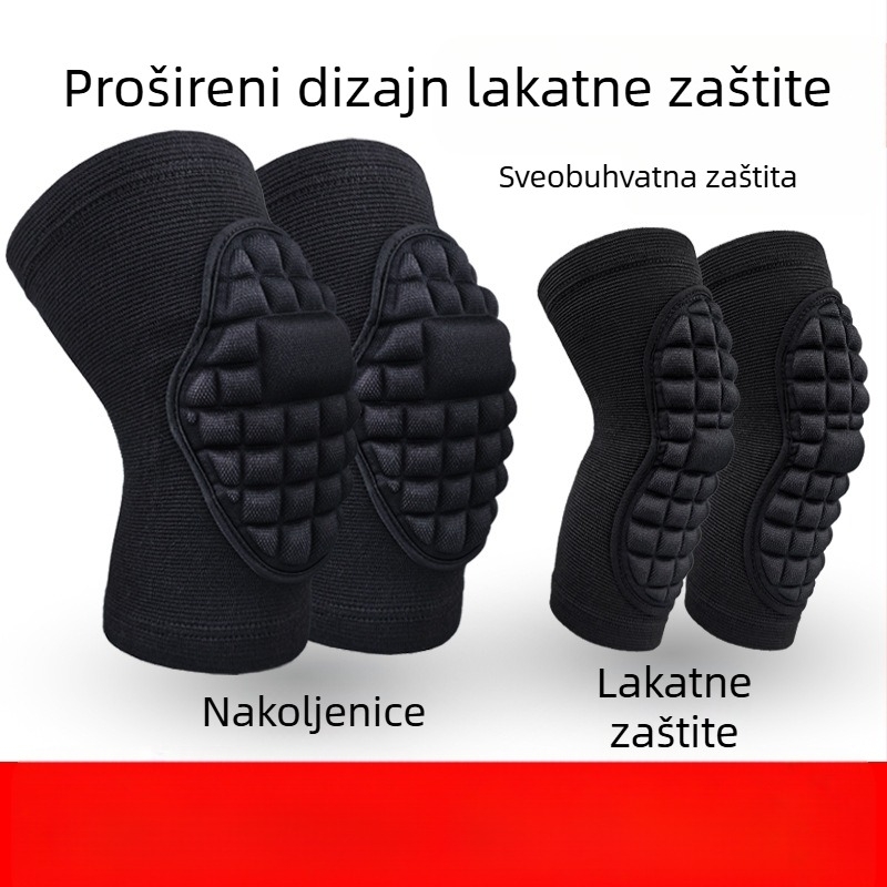 Štitnici za koljena i laktove, taktički, zadebljani i dugi, za puzanje prema naprijed, otporni na pad i sudare, profesionalni sportski jastučići