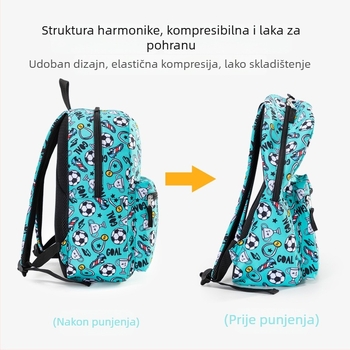 Školska torba za osnovnu školu, trodijelni crtani print, nogometni dječji ruksak, teret, lagana torba za rame, proizvođači veleprodaje