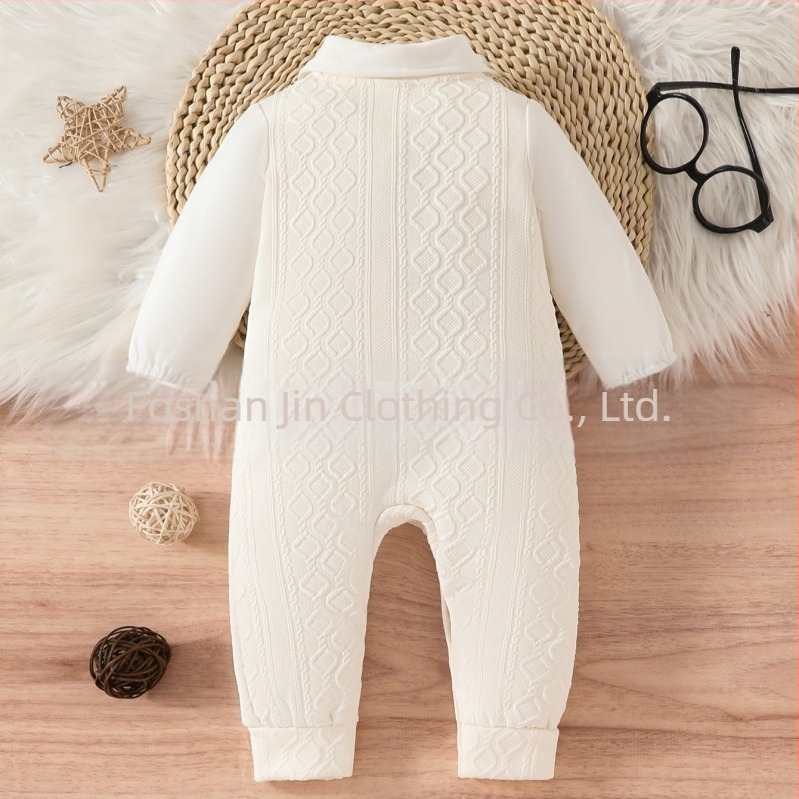 Novi jesenski i zimski kombinezon za bebe 2025., dvodijelna topla odjeća za bebe s imitacijom tkanine, muška gornja odjeća za bebe