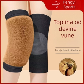 Jesenske i zimske tople navlake za koljena od devine dlake, podstavljene flisom, zadebljane, hladnootporne, za zglobove koljena, za stare i hladne noge, za bicikliste, za muškarce i žene