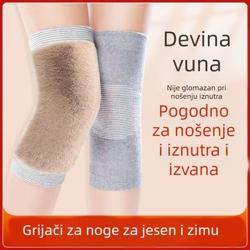 Jesenske i zimske tople navlake za koljena od devine dlake, podstavljene flisom, zadebljane, hladnootporne, za zglobove koljena, za stare i hladne noge, za bicikliste, za muškarce i žene