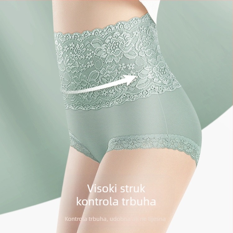 Visokostruko čipkasto žakard pamučno donje rublje za žene, bokove, trbušne hlače, prozračne dudove svilene međunožne ženske gaćice, proizvođači veleprodaje