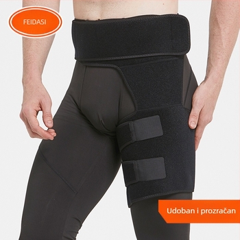 Tvornička izravna sportska zaštita bedara, vanjska, planinarska, košarkaška, trčanje, antistresna, prozračna, podesiva zaštita nogu