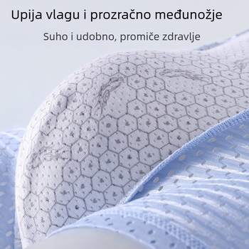 Muško donje rublje Ice Silk mrežaste bešavne antibakterijske bokserice za mlade, sportske prozračne bokserice za proljeće i ljeto, mogu se poslati u ime