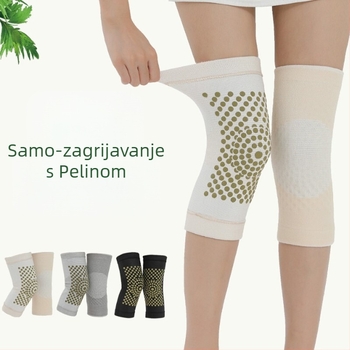 Izravna opskrba tvornice Wormwood koljena, dvostrana elastična koljena, kratka grijana sportska topla pjenasta izbočina koljena