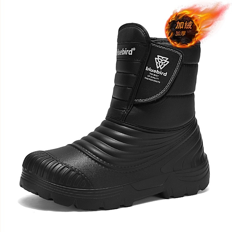 Zimske čizme za snijeg od 50 metara, plus veličine, europske i američke modne visoke čizme za snijeg, prekogranične vanjske, s flis podstavom, tople vodootporne, velike pamučne čizme na veliko