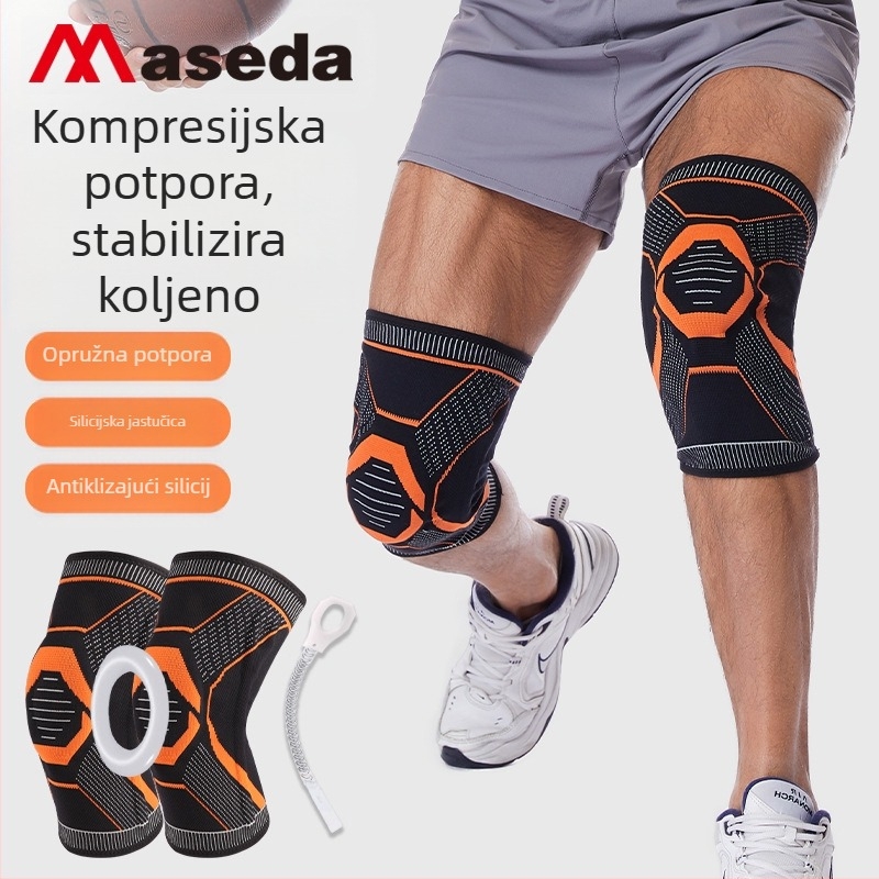 Novi silikonski opružni čep za koljeno, protuklizni oslonac za koljeno, topli uže za preskakanje, biciklizam, planinarenje, silikonski prsten za sportsku čašicu koljena