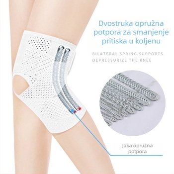 Nova prozračna oprema za meniskus s oprugom, sportski štitnici za koljena, trčanje, sportovi, planinarenje, zaštita za koljeno, štitnici za zglobove koljena