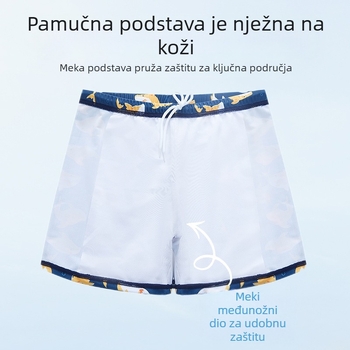 Dječji kupaći kostim s crtanim printom dupina, kupaći kostim u rascjepljenom stilu, za dječake srednje i velike veličine, kupaći kostim za bebe na zalihi