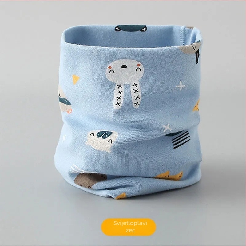 2024 Novi dječji šal od pamuka bez kostiju za jesen i zimu, topli dječji šal otporan na vjetar i vrat