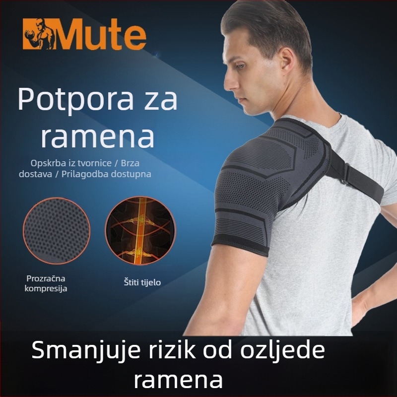 Na zalihi remen za pritisak na ramenu, sportski jastučić za ramena za muškarce i žene, zaštita za ramena za odrasle, podesivi remen za ramena, veleprodaja