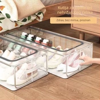 Prozirna kutija za cipele velikog kapaciteta za pohranu artefakata koja štedi prostor u automobilu, otporna na prašinu, sklopiva plastična kutija za pohranu cipela s antioksidacijskom zaštitom