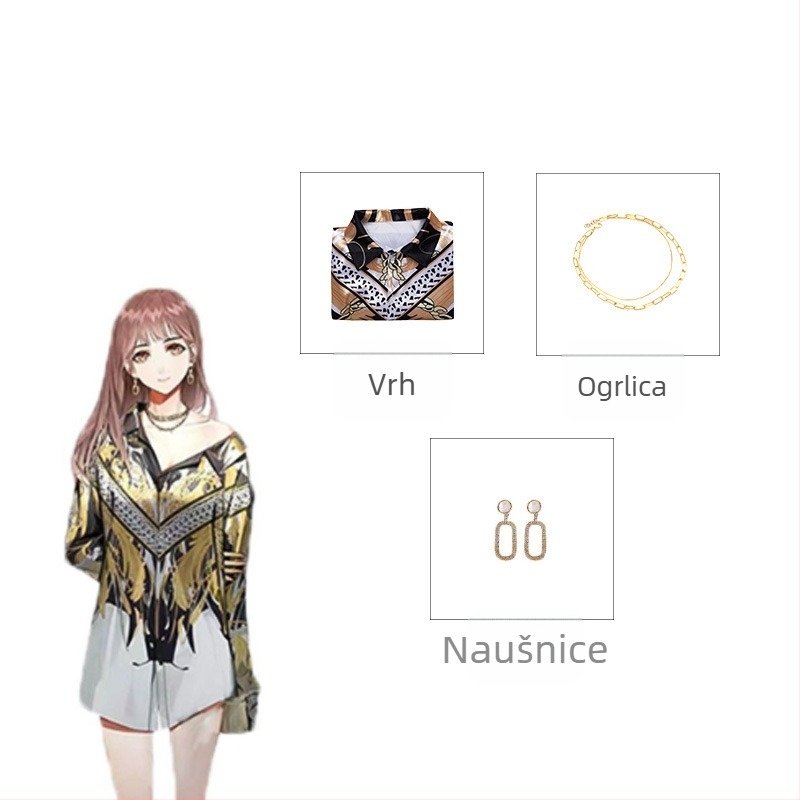 Svjetlo i noć ljubavna odjeća za cosplay Youyou ljetna ženska majstorica svjetla ljubav besane noći SHA mi Haiyou majica ženska COS
