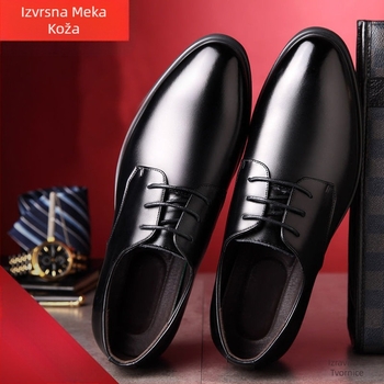 Prava mekana koža, posebna cijena, kožne cipele, muška moda, univerzalne ležerne kožne cipele, mladenačke poslovne cipele za posao, muška moda