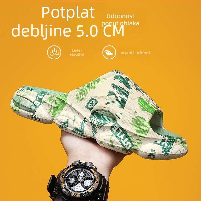 Papuče muške ljetne nove protuklizne papuče, modne i trendi platformske ležerne sandale