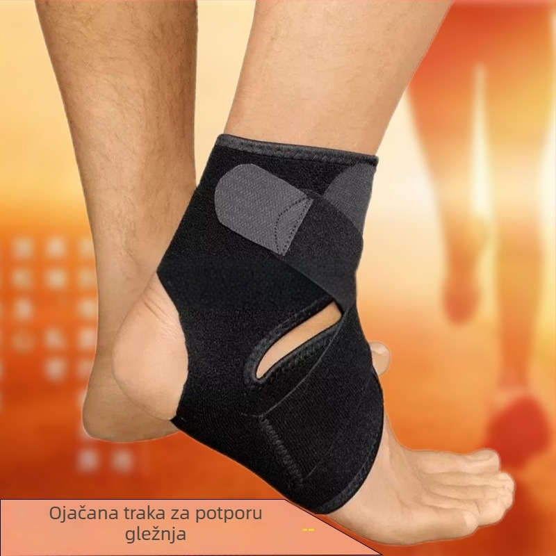 Kompresijska sportska steznica za gležanj, prozračna, upija znoj, topla, zaštitna, za gležanj, za muškarce i žene