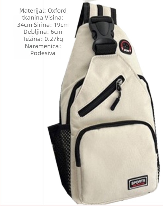 2024 Novi stil za muškarce i žene (rame) (rame) torba za prsa s patentnim zatvaračem torba za muškarce i žene modna torba veliki količinski popust