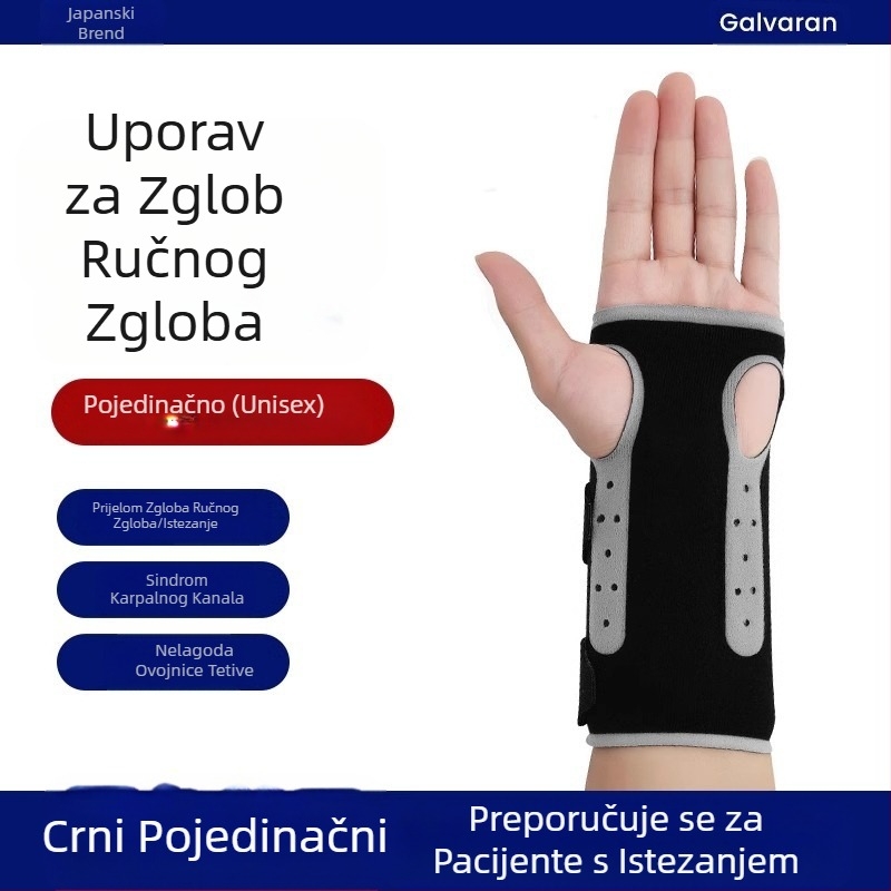 Galvaran fiksator za bol pri uganuću tetive ručnog zgloba, zaštitna oprema za rehabilitaciju, muške i ženske rukavice za zglobove