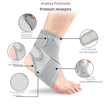 Sportska zaštita za gležanj pod pritiskom, vanjski sportovi za jahanje, košarka, badminton, remen s dvostrukim tlačnim fiksnim štitnikom