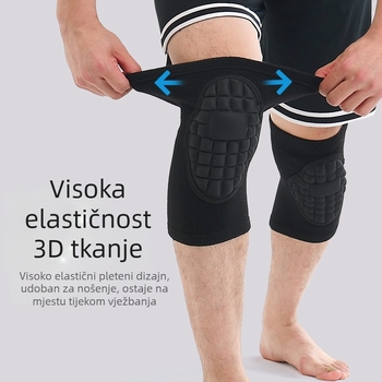 Vanjski taktički zadebljani spužvasti štitnici za koljena, štitnici za laktove, nogomet, odbojku, ples, klečanje, prozračni, sportski štitnici za koljena s oklopom kornjače, otporni na sudare
