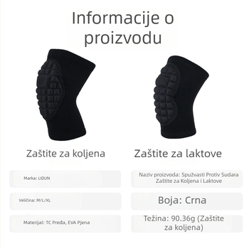 Vanjski taktički zadebljani spužvasti štitnici za koljena, štitnici za laktove, nogomet, odbojku, ples, klečanje, prozračni, sportski štitnici za koljena s oklopom kornjače, otporni na sudare