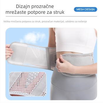 Pojas za zaštitu struka, prozračnu zaštitu, lumbalni disk koji izbočuje lumbalne diskove, za muškarce i žene, fitness, dizanje utega, čučanj, snažno zatezanje trbuha