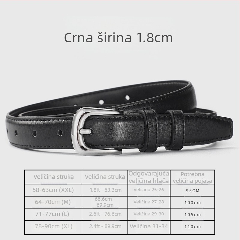 Novi ženski remen, korejski jednostavni, univerzalni remen s kopčom, ležeran, traperice, ukrasni remen za hlače, studentski trend