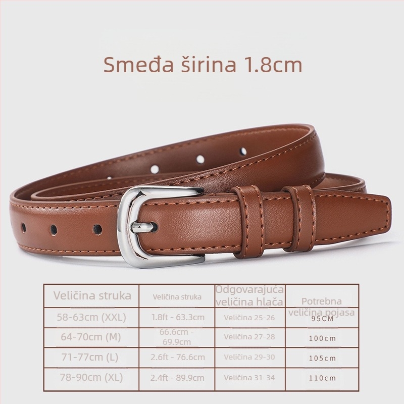 Novi ženski remen, korejski jednostavni, univerzalni remen s kopčom, ležeran, traperice, ukrasni remen za hlače, studentski trend