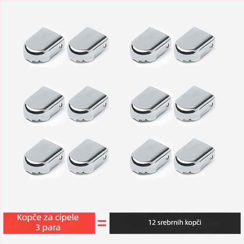 Male bijele muške i ženske cipele bez vezica, dječje labave crno-bijele ravne vezice s kopčom od užeta za vezice, bez vezica