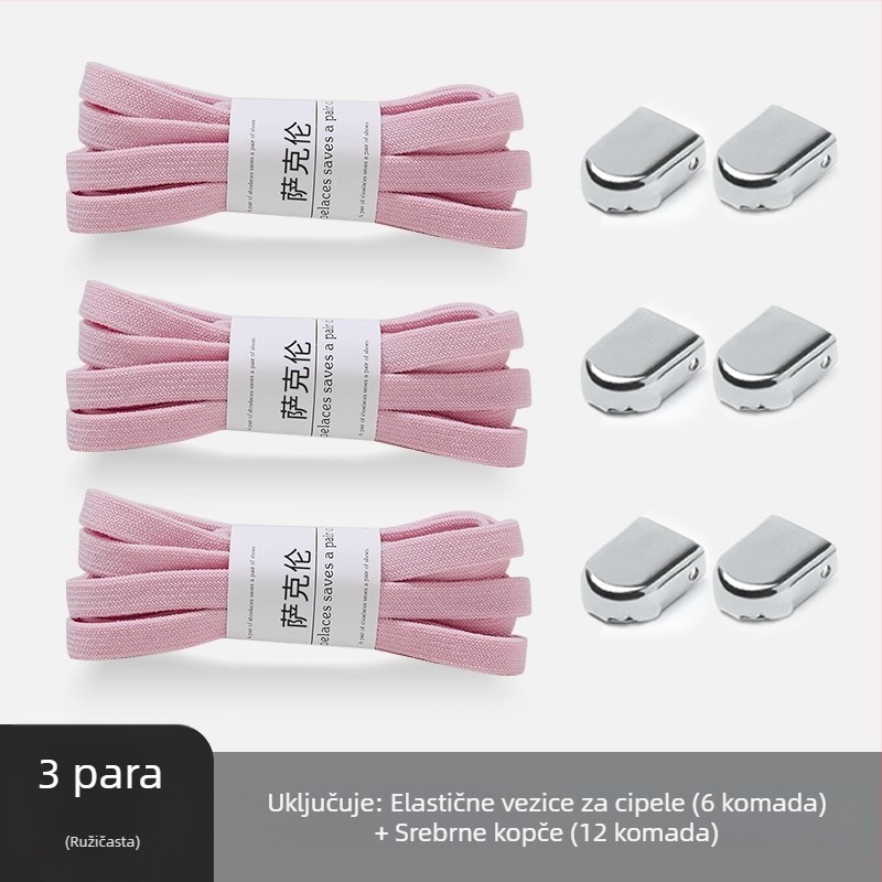 Male bijele muške i ženske cipele bez vezica, dječje labave crno-bijele ravne vezice s kopčom od užeta za vezice, bez vezica