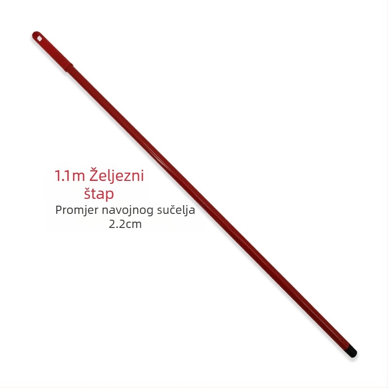 Spiralna drvena metla s motkom, nova čvrsta drvena drška, 96 cm, drvena duga drška, jedna dugačka metla Tiao, kućanska, tvornica, škola