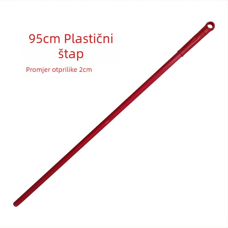 Spiralna drvena metla s motkom, nova čvrsta drvena drška, 96 cm, drvena duga drška, jedna dugačka metla Tiao, kućanska, tvornica, škola