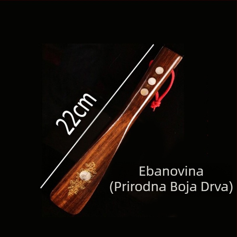 Veleprodaja mahagonijskih rukotvorina, dugih drvenih izvlakača cipela za cipele s tiskom, cipela s dugom ručkom za podizanje cipela od ebanovine, vađenje kućanskih cipela