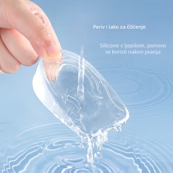 Silikonski prozirni uložak za podizanje stopala za muškarce i žene, nevidljivi polu-uložak, unutarnji uložak za podizanje, artefakt, jastučić za petu, čizme za sport bez umornih stopala