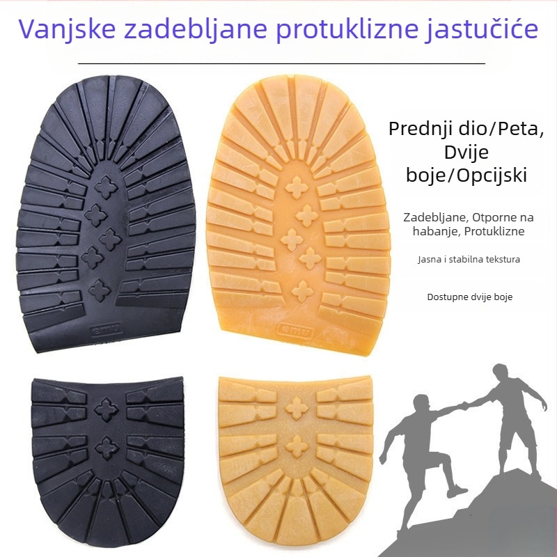 Potplat od goveđe tetive, planinarenje, klizne tenisice otporne na habanje, zamjena za pad, gumene kožne naljepnice za potplat