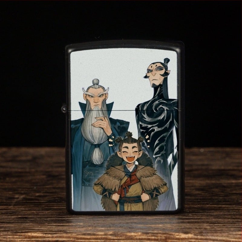 Nezha periferni petrolejski upaljač, retro kreativni mali poklon, metalni vjetrootporni upaljač u klasičnom stilu