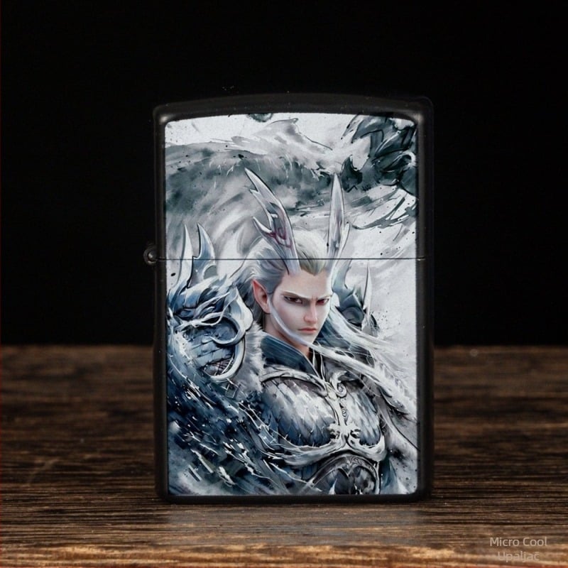 Nezha periferni petrolejski upaljač, retro kreativni mali poklon, metalni vjetrootporni upaljač u klasičnom stilu