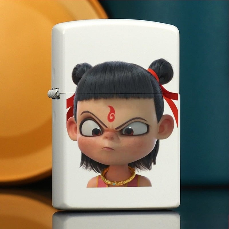 Nezha periferni petrolejski upaljač, retro kreativni mali poklon, metalni vjetrootporni upaljač u klasičnom stilu