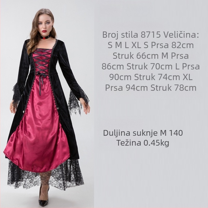 Kostim za vještice Cos odijelo vampira vještica vražji kostim vampira Cosplay kostim haljina