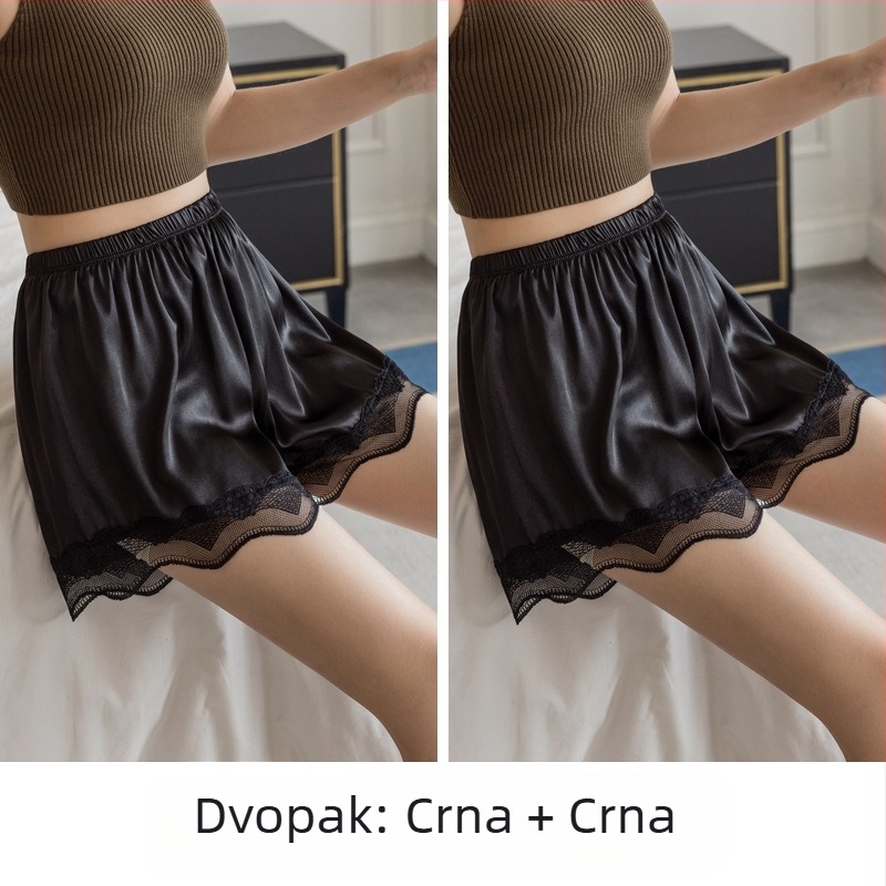 Ljetne zaštitne hlače s tri točke zatvaranja za žene, mogu se nositi vani, valovite čipke, protiv trčanja, ne kovrčaju se, uski donji dio, veleprodaja V3