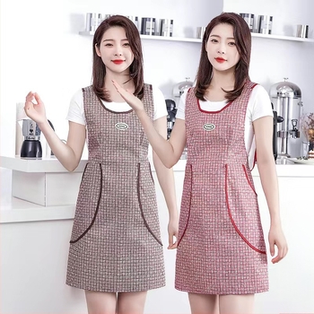 Prsluk u stilu prsluka, nova pregača za kuhinju, vodootporna i uljnootporna radna odjeća, ugostiteljstvo za žene u korejskom stilu, prekrasan pojas