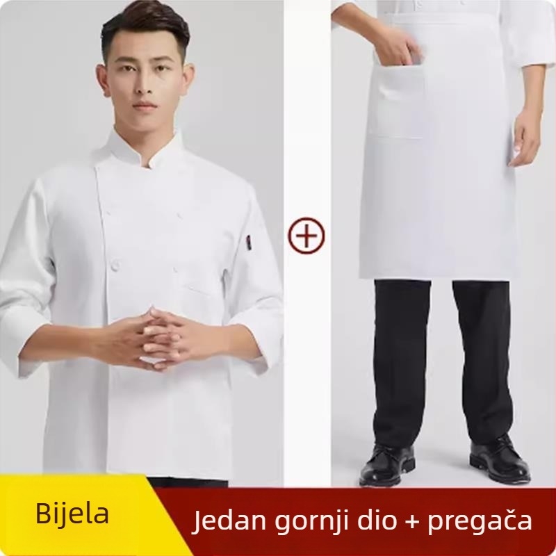 Nova radna odjeća za kuhare s printom za muškarce, ljetna ledena svila kratkih rukava, tanka, prozračna, blagovaonica, restoran, hotel, stražnja kuhinja, žene