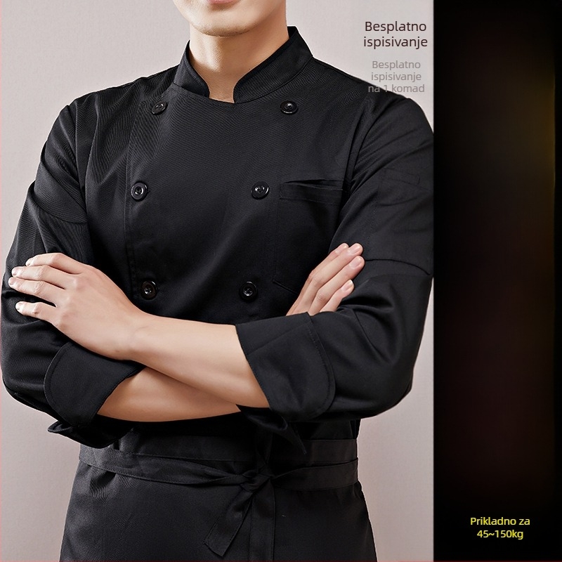 Dodajte gnojivo za povećanje kuharskog kombinezona za jesen i zimu, debelih dugih rukava, ugostiteljske kuhinje, ekstra velike veličine, 300 kg, zima