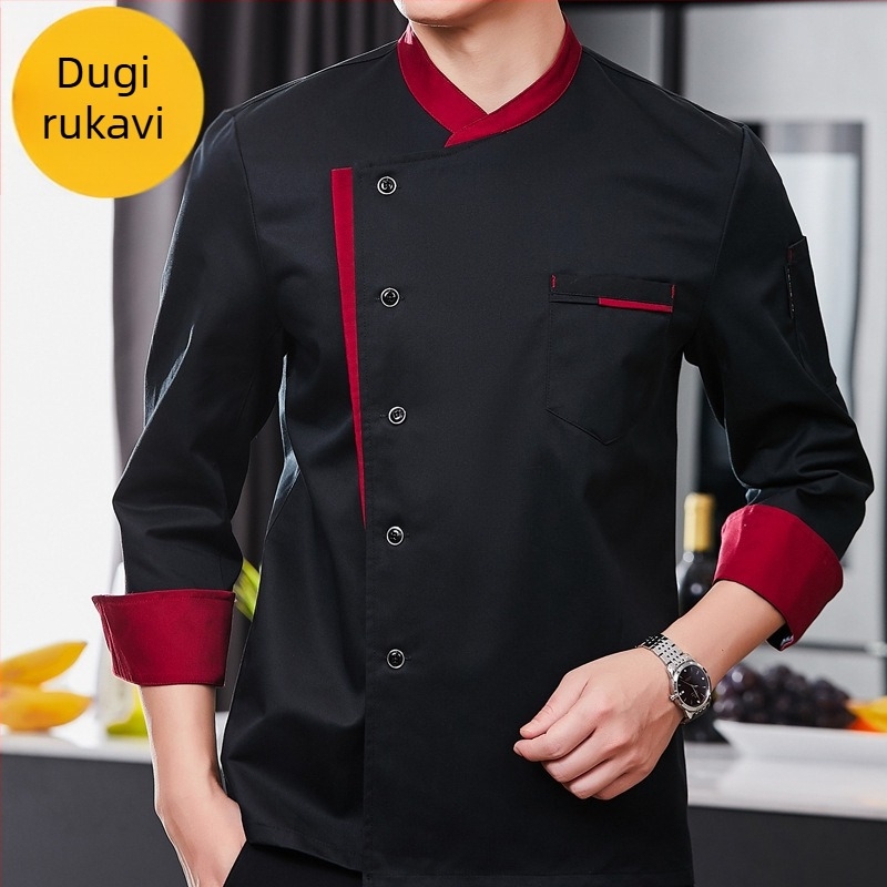 Kuhinja Kuhinja Restoranska radna odjeća za kuhare muškarce i žene dugi rukavi kratki rukavi odjeća za hotelske kuhare u kantini za proljeće i jesen ljeto