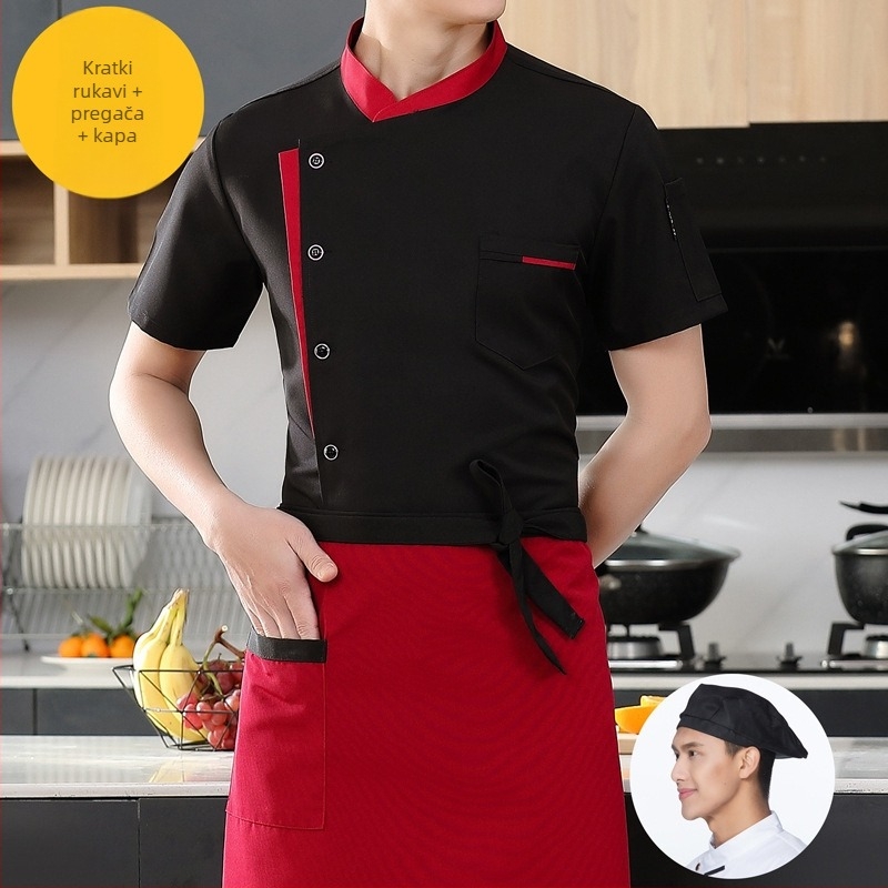 Kuhinja Kuhinja Restoranska radna odjeća za kuhare muškarce i žene dugi rukavi kratki rukavi odjeća za hotelske kuhare u kantini za proljeće i jesen ljeto