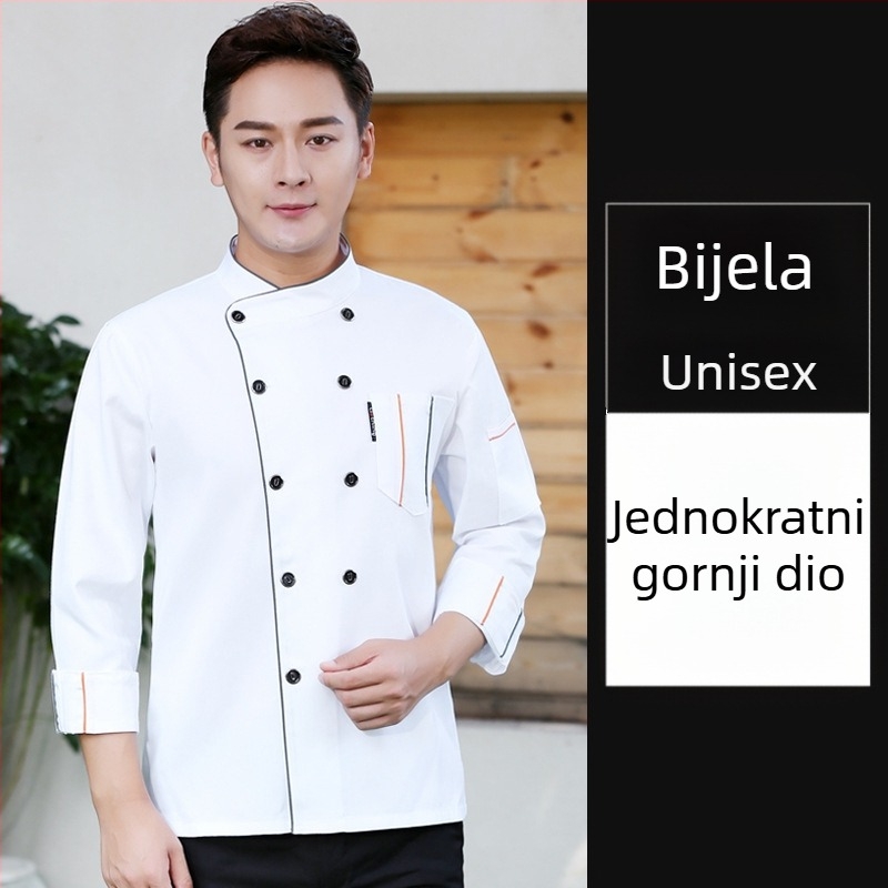 Odjeća za kuhare za ugostiteljstvo, kratke rukave, za muškarce i žene, restorane, hotele, kuhinju, kuhinju, radnu odjeću za kuhare, ljeto, ljetnu odjeću