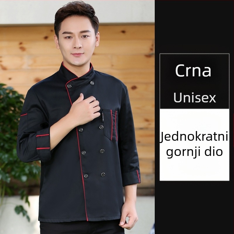 Odjeća za kuhare za ugostiteljstvo, kratke rukave, za muškarce i žene, restorane, hotele, kuhinju, kuhinju, radnu odjeću za kuhare, ljeto, ljetnu odjeću