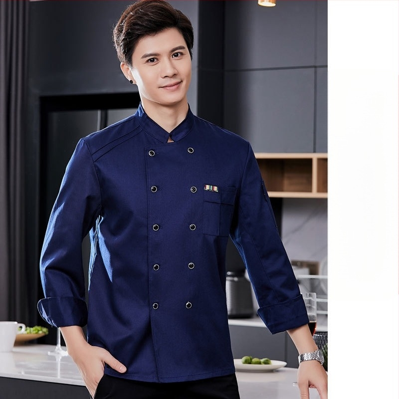 Radna odjeća za kuhare za muškarce, jesen i zima, zapadnjačka hrana za hotele, zadebljana, dugih rukava za kuhinju, ljetna odjeća za kuhare, odjeća za kuhare kratkih rukava