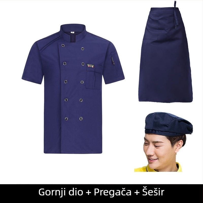 Radna odjeća za kuhare za muškarce, jesen i zima, zapadnjačka hrana za hotele, zadebljana, dugih rukava za kuhinju, ljetna odjeća za kuhare, odjeća za kuhare kratkih rukava